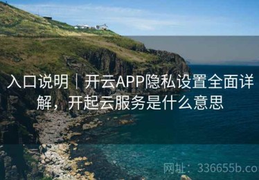 入口说明｜开云APP隐私设置全面详解，开起云服务是什么意思