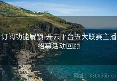 订阅功能解锁-开云平台五大联赛主播招募活动回顾