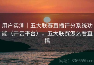 用户实测｜五大联赛直播评分系统功能（开云平台），五大联赛怎么看直播