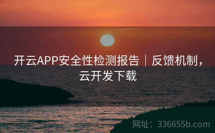 开云APP安全性检测报告｜反馈机制，云开发下载