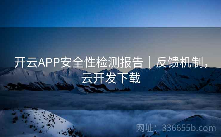开云APP安全性检测报告｜反馈机制，云开发下载